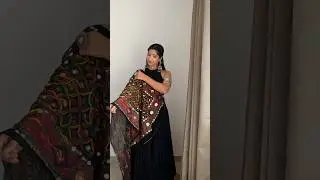 Easy Navratri Dupatta Drapes