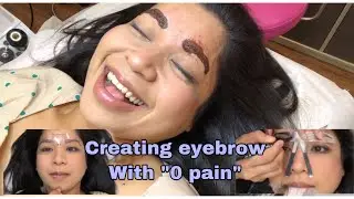 EYEBROW FEATHERING | 0 PAIN!!!
