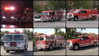 Chino Valley-Medic Engine 61, 62, 66, Medic Squad 62, 65, 66 & Rancho Cucamonga Medic Engine 173