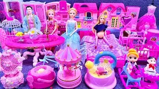 13 Minutes Satisfying with Unboxing Pink Princess House Toys Play Set Review Toys｜ASMR