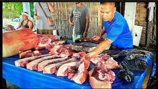 Unique Pork Ribs Part Cutting & Layout//Best Butchery processing//Unique Pig Cutting video