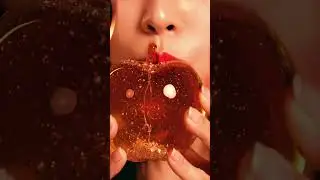 ASMR Focus: Edible Glass APPLE CRUNCH #asmr !