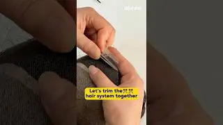 Want to Know How to Trim Your Hair System Base? Watch This! | Tyler Hair System #hairsystem