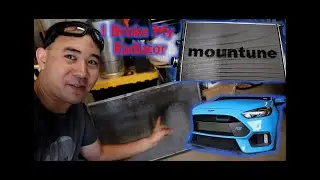 У меня сломался радиатор на Focus RS на трассе! Пришлось заменить его на Mountune!