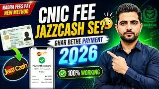 JazzCash Se NADRA CNIC Fee Kaise Ada Karein? | CNIC Fee Payment via JazzCash 2026