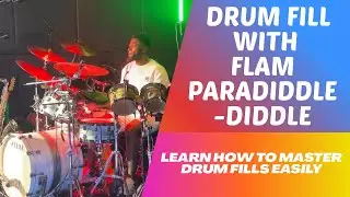 Drum fill with the Paradiddle-diddle rudiment 🥁