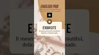 Exquisite #english #learning #learn #skill #exquisite