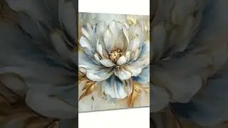 Lukisan dinding hiasan | lukisan bunga mawar texture. Cocok untuk Dekorasi Rumah,Hotel,dll