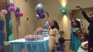 Zaiyana's Birthday -Kids dancing with snow princess-05/25/2015