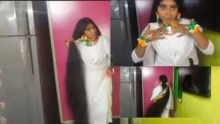 EASY LONG HAIR STYLE(2)  WITH COMBING for republic day/SABU LONG HAIR/SABU NEW LONG HAIR VIDEO 