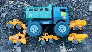 Learn to Count and Know Colors with Toys, Articulated Trucks, and Construction Trucks