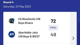 Round 4 CSBD U18s Rivera Vs U18s Aberfeldie Jets  B. West