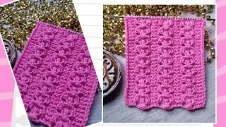 Openwork relief knitting pattern 