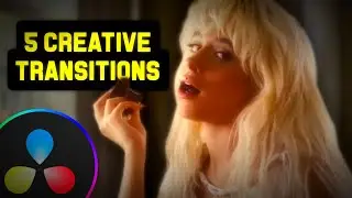 5 NICE TRANSITIONS for MUSIC VIDEOS in Davinci Resolve | Tutorial