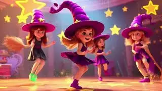 Witch Hat Hop 🧙‍♀️🎩 | K-Pop Halloween Song for Kids | Magical Dance & Bounce Party!