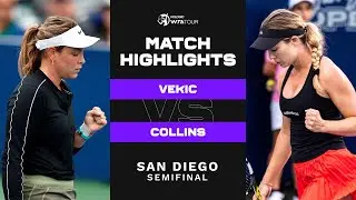 Donna Vekic vs. Danielle Collins | 2022 San Diego Semifinal | WTA Match Highlights