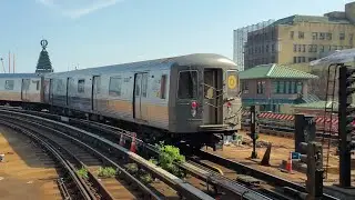 (Q) train action in Brooklyn / R46 , R68 , R68a