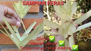 Tutorial membuat sampian peras yang simple #mejejaitan #upakara  #bali