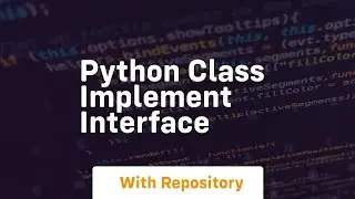 python class implement interface