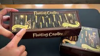 Floating Candles with Wand, Harry Potter 20pc Magic Hanging Candles