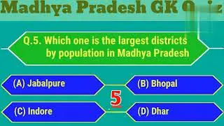 Madhya Pradesh G K Quiz // M P General Knowledge Video....