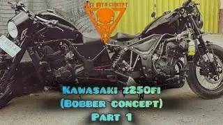 Кастомный kawasaki ninja z250 fi (концепт боббера), переделка часть 1&hellip;
