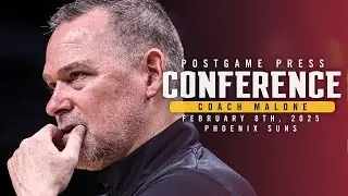Coach Malone Full Postgame Press Conference vs. Suns 🎙 | 2/8/25