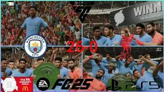 EA Sports FC25 PS5 Slim Gameplay : Manchester City are FA Community Shield Winners🥇🏆⚽