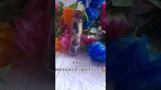 Photo Message Bottle! ✨#diy #resinart #handmade #gift #photo #trending  #shorts #smallbusiness
