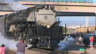 Union Pacific 3985 Departing Denver July 2000
