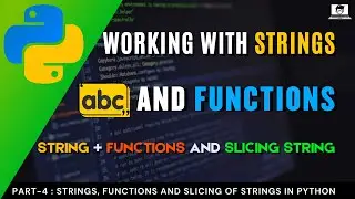 Program to understand concept of string and functions of strings | strings in python english