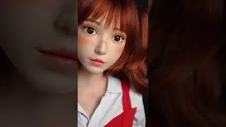 Cute Red Haired Realistic Doll 