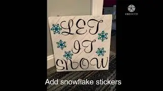 Easy Winter Door decor