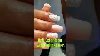 EASY Nail Extension with Builder Gel #nails #nailart #naildesign #shorts