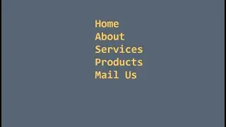 Awesome Typing Menu Item Hover Effects HTML & CSS