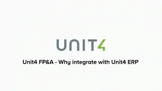 Unit4 FP&A integrated with ERP