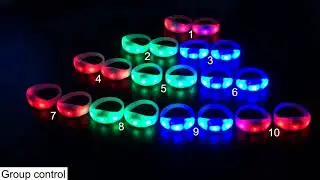 GFLAI - New DMX Function Remote Controlled LED Bracelet
