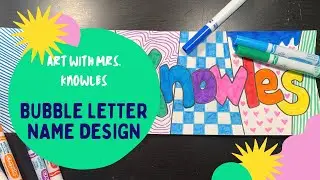 Bubble Letter Name Design