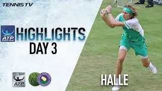 Zverev Wins, Thiem Falls in Halle Wednesday Highlights