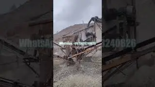 Aggregate production from crushing to screening  #stonecrusher #screen  #crusher