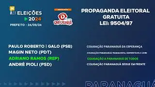 [HD] Hor&aacute;rio Eleitoral: Prefeitos de Paranagu&aacute;/PR | R&aacute;dio - 24/09/24