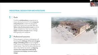 Specializing Master  in INDUSTRIAL DESIGN FOR ARCHITECTURE