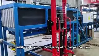 3 ton direct cooling block ice machine #blockicemachine #blockice