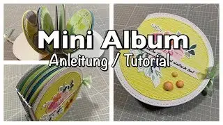 Anleitung / Tutorial Scrapbook Mini Album RUND, Scrapbook Album, basteln mit Papier, DIY