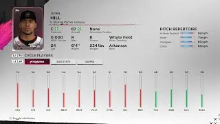 【MLBTheShow24Stats/メジャーリーグ選手能力】Rockies3A 0 Jaden Hill ロッキーズ3A ジェイデン・ヒル選手