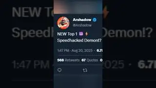 НОВИНКА! Лучший спидхакированный Demon (Trueffet на скорости 1,3x) #geometrydash #shorts