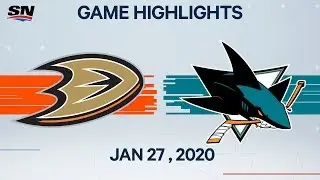 NHL Highlights | Ducks vs. Sharks &ndash; Jan. 27, 2020