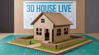 🏠 Mini 3D Cardboard House Model | School Project Idea