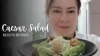 Como fazer a CAESAR SALAD do OUTBACK, SAUDÁVEL e muito SABOROSA #receitafit #saladasaudavel