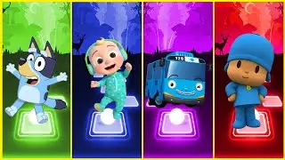 Bluey 🆚 Cocomelon 🆚 Tayo The Little Bus 🆚 Pocoyo ❗Who WIN❗?